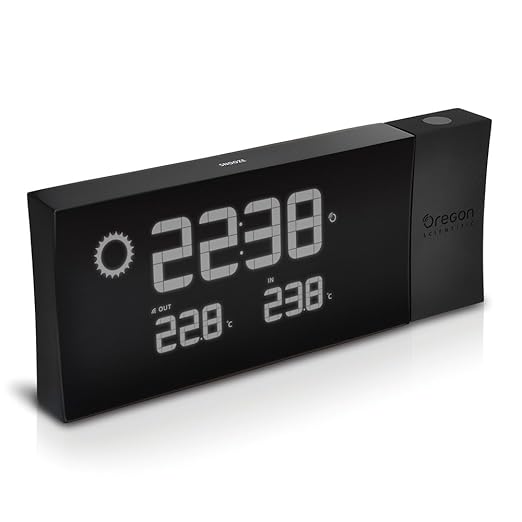 title=Oregon Scientific BAR223P-BK alarm clock- alarm clocks (Black)