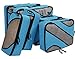 BAGAIL 6 Set Packing Cubes,3 Various Sizes Travel Luggage Packing Organizers(Dark Blue)