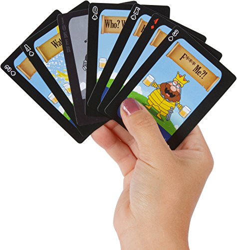 Red Cup Pong Kings Drinking 52 Waterproof Party Cards with Instructions & 8 Bonus Cards