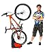 Roll & Store Space Saving Bike Stand For Indoor & Outdoor - Lightweight Patent that suits ALMOST ALL Bicycle Types (MTB, Road, BMX), Built-In Side Storage Units, No Mounting Required, 2 Positions: Ver