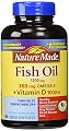 Nature Made Fish Oil Plus Vitamin D -- 1200 mg - 90 Liquid Softgels