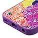 NageBee iPod Touch 5 Case, iPod Touch 5th Generation Case Premium Heavy Duty Defender Protector Case for Apple iPod Touch 5 5th Generation -Rainbow