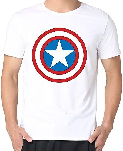 Captain America Fictional Superhero Tee Shirts Cool Mans
