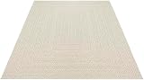 the carpet Kansas Indoor Outdoor Rug Natural Jute Look Cream 160 x 230 cm view 3