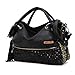 Qianle Fashion Sexy Leopard Print/ Black Bag Paillette Shoulder Bags Handbags for Women Leopard