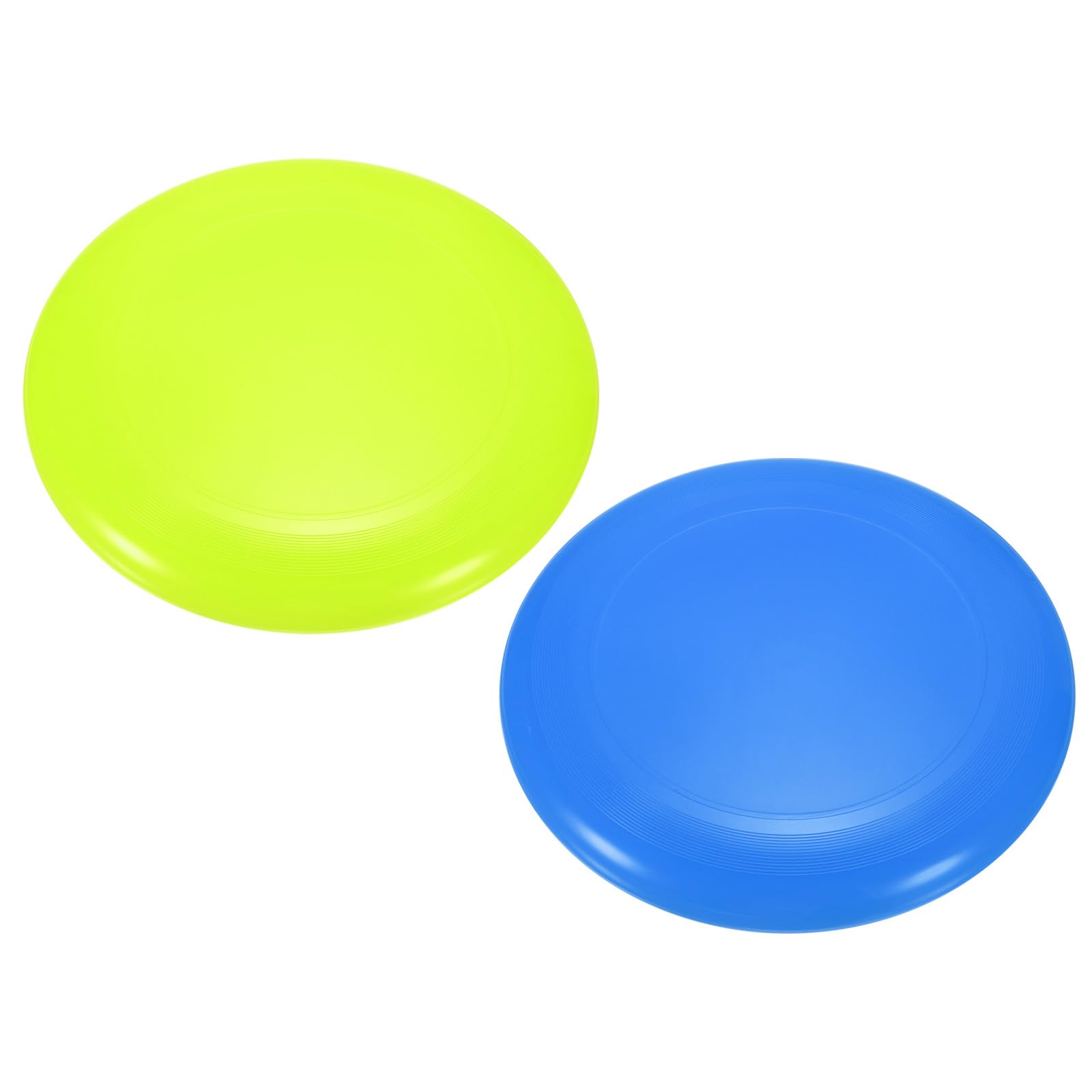 PATIKIL Flying Disc 10.8 Inch 175 Gram, 2 Pack Ultimate Competition Discs Sport Training Disk for Backyard Lawn Beach Outdoor Park, Fluorescent Green Blue