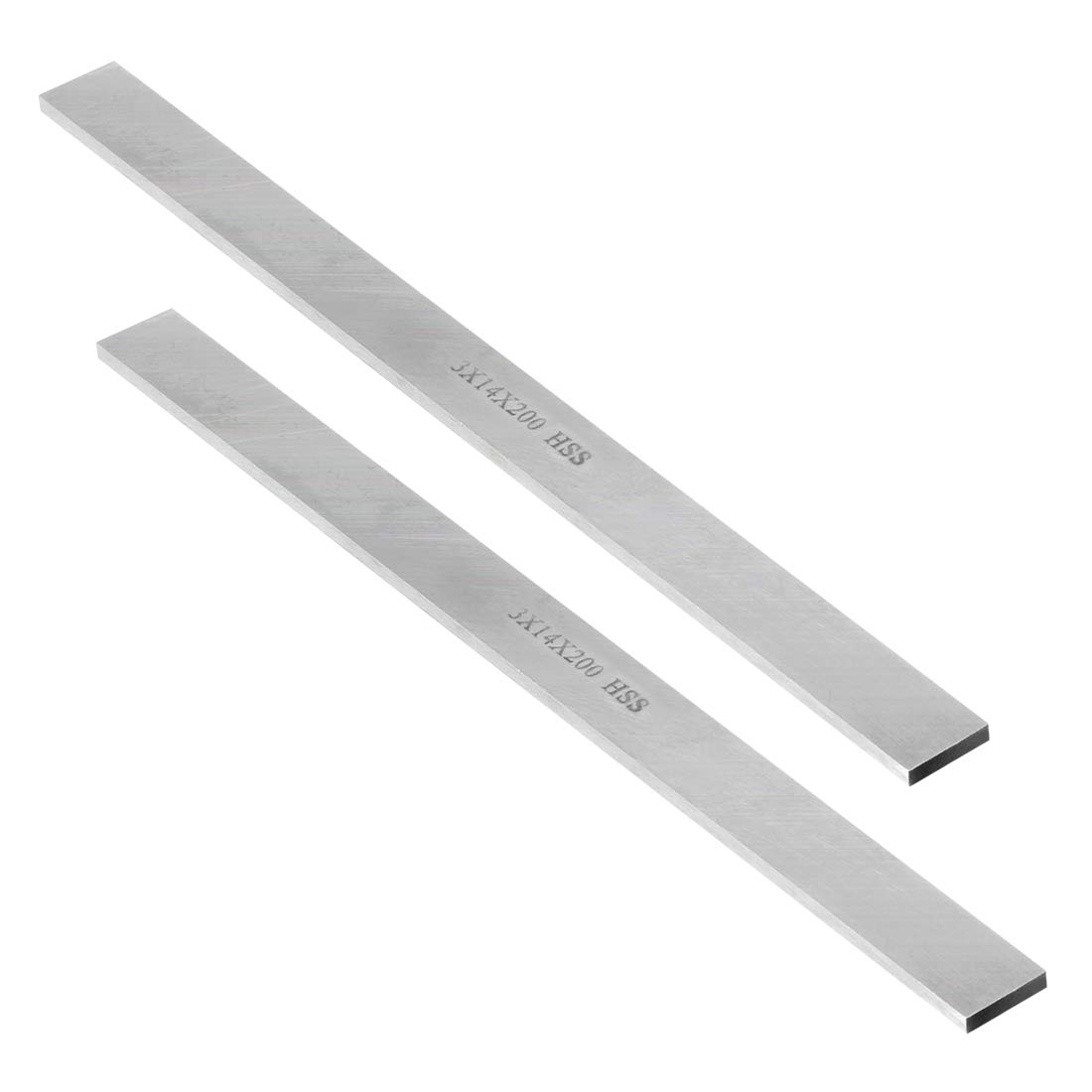 uxcell HSS Tool Bit Square Lathe Turning Grinder Cutter Mill Blank 3mmx14mmx200mm 2Pcs