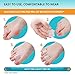 Toe Separators Hammer Toe Straightener - 4-Pack Pinky Toe Toe Spacers - Gel Spreader - Correct Crooked Toes - Bunion Corrector and Bunion Relief - Pads for Overlapping, Hallux Valgus, Yoga - Small
