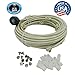 mistcooling - Patio Misting Kit - Pre- Assembled Misting System - Cools temperatures by up to 30 Degrees - Brass/Stainless Steel Misting Nozzles - for Patio, Pool and Play Areas (24 ft - 4 Nozzles)