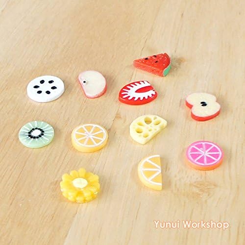 Mini Fruit Slice (11pcs/ set) Resin Flatback Decoden Cabochons Scrapbooking Hair Bow Deco Shape Craft DIY - 1set/ 5sets/ 20sets (1 set (11pcs/ set))