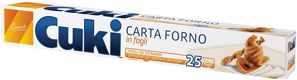 Cuki Carta Forno In Fogli 33 X 38 Cm 25 Fogli 1 Confezione Amazon It Salute E Cura Della Persona