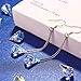Desimtion 925 Sterling Silver Raindrop Dangle Hypoallergenic Earrings Color Change Crystal For Swarovski
