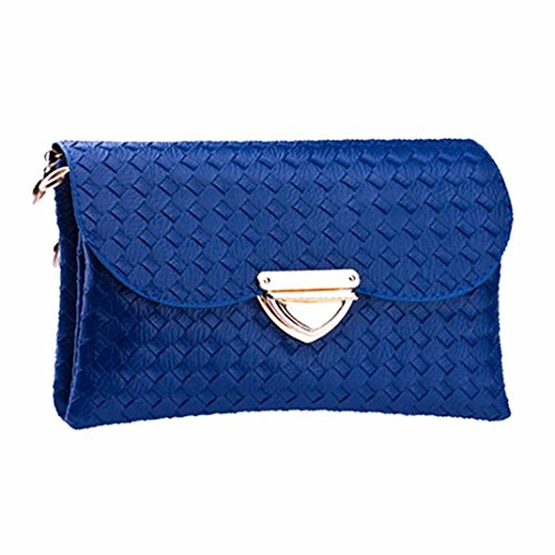 Voberry Elegant Lady Women Long Purse Clutch Wallet Zip Bag Messenger Bag on clearance (Blue)