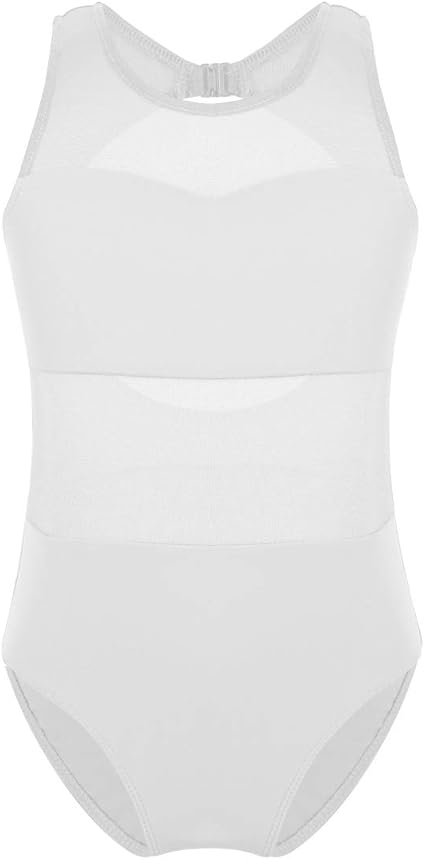 Iefiel Enfant Fille Justaucorps Gymnastique Ballet Sans Manches Taille Haute Body De Ballet Danse Dos Nu Transparent Tutu Fille Leotard De Danse 6 14 Ans Amazon Fr Sports Et Loisirs
