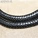 Ardour Crafts WP-118 Plait Genuine Leather Bull Whip Heavy Duty Bullwhip, Black