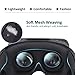3D VR Headset With Remote Controller for 3D Movies & VR Games, Skin-Friendly Lightweight Comfortable Virtual Reality Headset with Stereo Headphone, Fit for 4.7