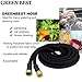 78Seven Expandable Garden Hose Never kink, tangle, twist. Heavy duty and light weight. Design 2017... 50 foot black.
