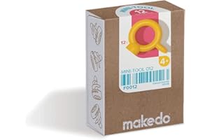 Makedo Mini-Tool 012 | Recycled Cardboard Building Expansion Kit (12 Mini-Tool) | Stem + Steam Learning Toy Educational & Cre