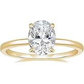 EAMTI 3CT 925 Sterling Silver Engagement Rings Oval Cut Solitaire Cubic Zirconia CZ Wedding Promise Rings for Her Wedding Bands for Women Size 3-11