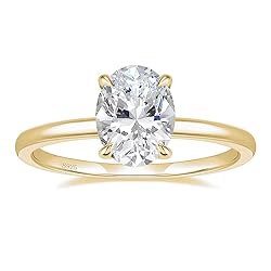 EAMTI 3CT 925 Sterling Silver 14K Gold Plated