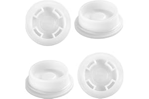 APUXON 4pcs 2" Bung Caps, 55 Gallon Plastic Poly Buttress Drum Bung Plugs - Fine Thread