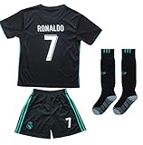 2016/2017 REAL MADRID #7 RONALDO KIDS AWAY SOCCER JERSEY & SHORTS YOUTH SIZES (8-9 YEARS OLD)