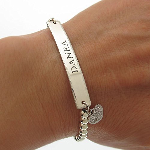 Amazon Mothers Day Bracelet Personalized Heart Charm Bracelet 
