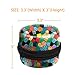 Fintie Title Protective Carrying Case for Amazon Echo Dot 2nd Generation - Shock Proof EVA Cover Zipper Portable Travel Bag Box (Fits USB Cable and Wall Charger), Stained Glass