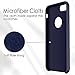 TORRAS iPhone 7 Plus Case/iPhone 8 Plus case, Liquid Silicone Rubber Slim Fit Soft Phone Case with Microfiber Cloth Lining Compatible with iPhone 7 Plus/iPhone 8 Plus, Midnight Blue