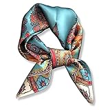 PoeticEHome 100% Pure Mulberry Silk Square Scarf