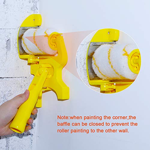 Set of 9 Paint Edger Combo Kit Paint Edger Roller Brush Multifunctional