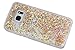 S7 Case Floating Liquid Style , Diamond Flowing Liquid Bling Glitter Sparkle Quicksand BLLQ Hard PC Case for Samsung Galaxy S7 , Diamond Twinkle Gold