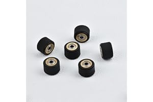 MTGJFDDFO 6X Pinch Roller Push Wheel Roll Replacement Compatible with Mimaki Compatible with ROLAND CAMM Graphtec CE5000 120 Liyu Cutting Plotter Vinyl Cutter Feed Rubber Copper ( Color : 6pcs 3x11x16mm )
