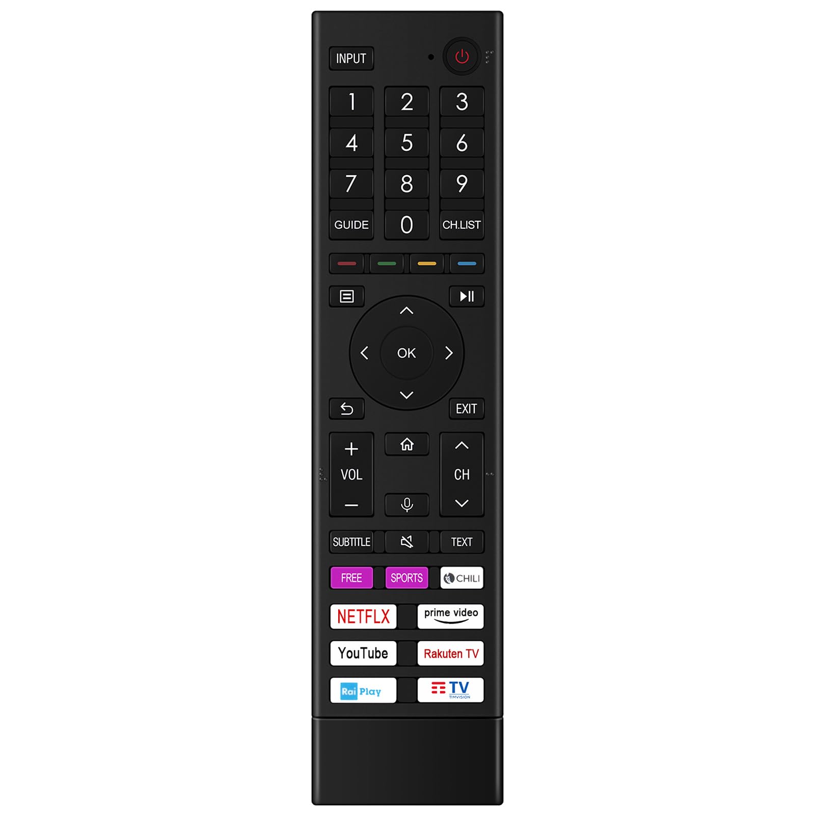 ERF3C80H VINABTY Replace Voice Remote Control Fit for Hisense TV 50A72GQTUK 50A77GQTUK 65A7GQ 55A71GQCH 55A72GQCH 55A78GQNE