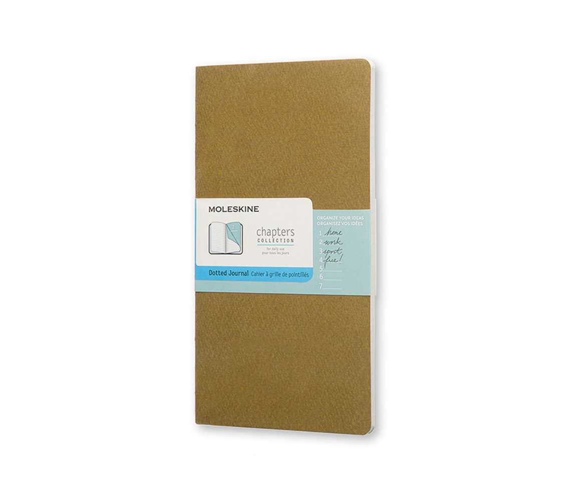 Moleskine Chapters Journal Tawny Olive Slim Medium Dotted