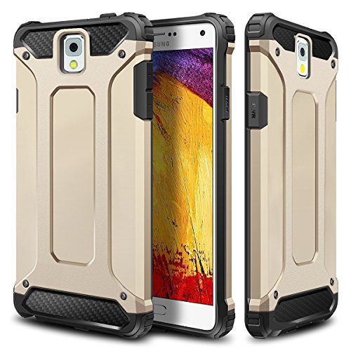 Galaxy note 3 case,wollony rugged hybrid dual layer har…