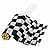 25 Pieces Checkered Flag 8 x 5.5 Inch Racing Polyester Flags on Plastic Stick ,Black & White Checkered Flag Racing Pennant Banner Flags,Decorations Supplies For Racing,Race Car Party,Sport Events