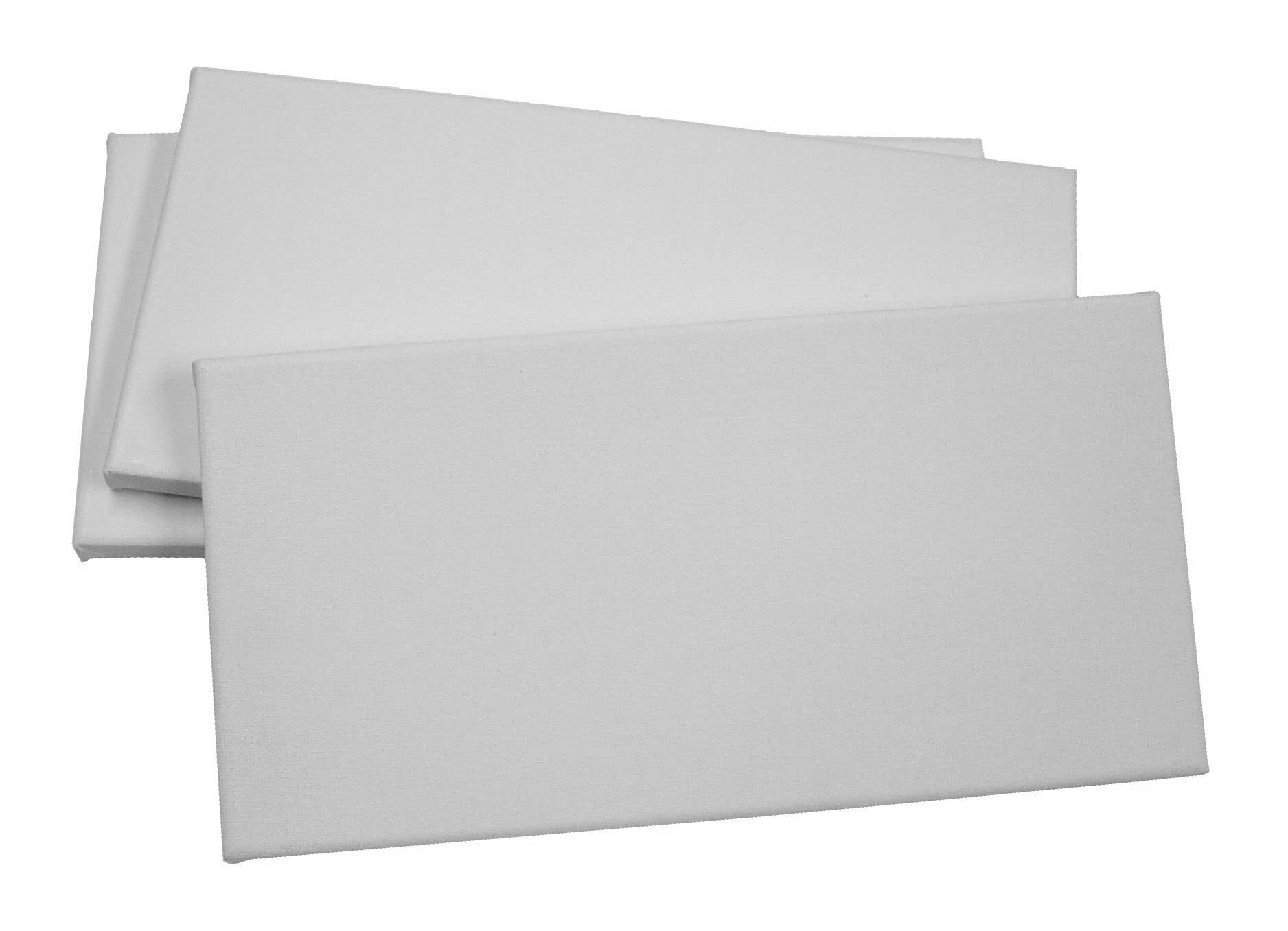 Major Brushes Primed Stretched Canvas 15cm x 30cm (6" x 12") - 1 Canvas