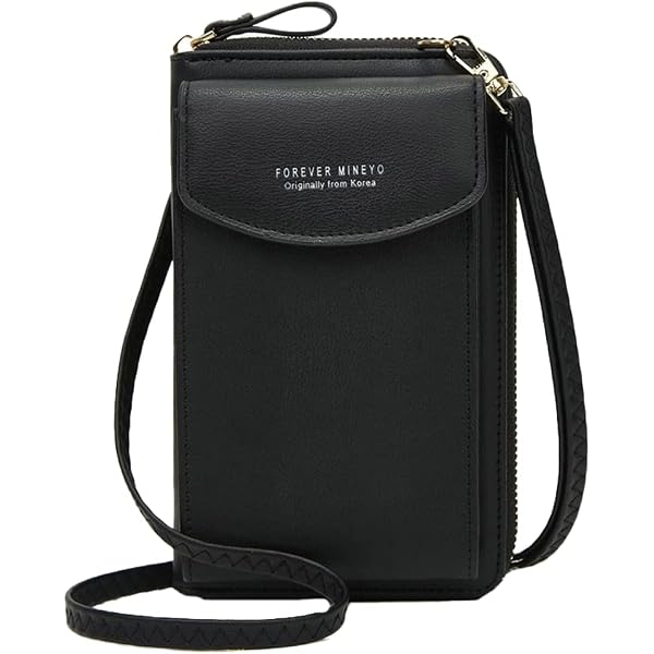 LONI Women's Faux Patent Leather Crossbody Shoulder Bag - Medium Zip-Top Bag With Adjustable Strap - View #4