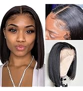 Alipeacock Short Bob Wig Human Hair 13x4 Lace Front Wigs Human Hair 150% Density Brazilian Virgin...