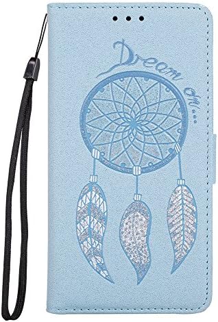 OnePlus 5 Case, Cell Phone Wallet Case with Card Holder and Stand for OnePlus 5 (Blue)