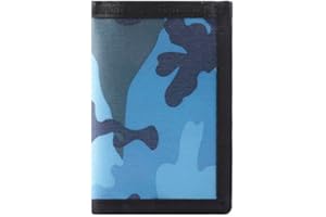 Nitort Wallet, Canvas Outdoor Sports Wallet for Kid, Lovely Wallet with Zipper for Kids- Front Pocket Wallet with Magic Sticker