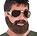 Hungover Synthetic Fiber Beard & Moustache - Fits Most Adults, 1 Piece, Ideal for Fun Occasions & Performances
