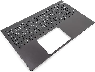 Dell Vostro 5510 5515 USB-C Palmrest ARABIC Backlit Keyboard 0JVYYX 08F50T