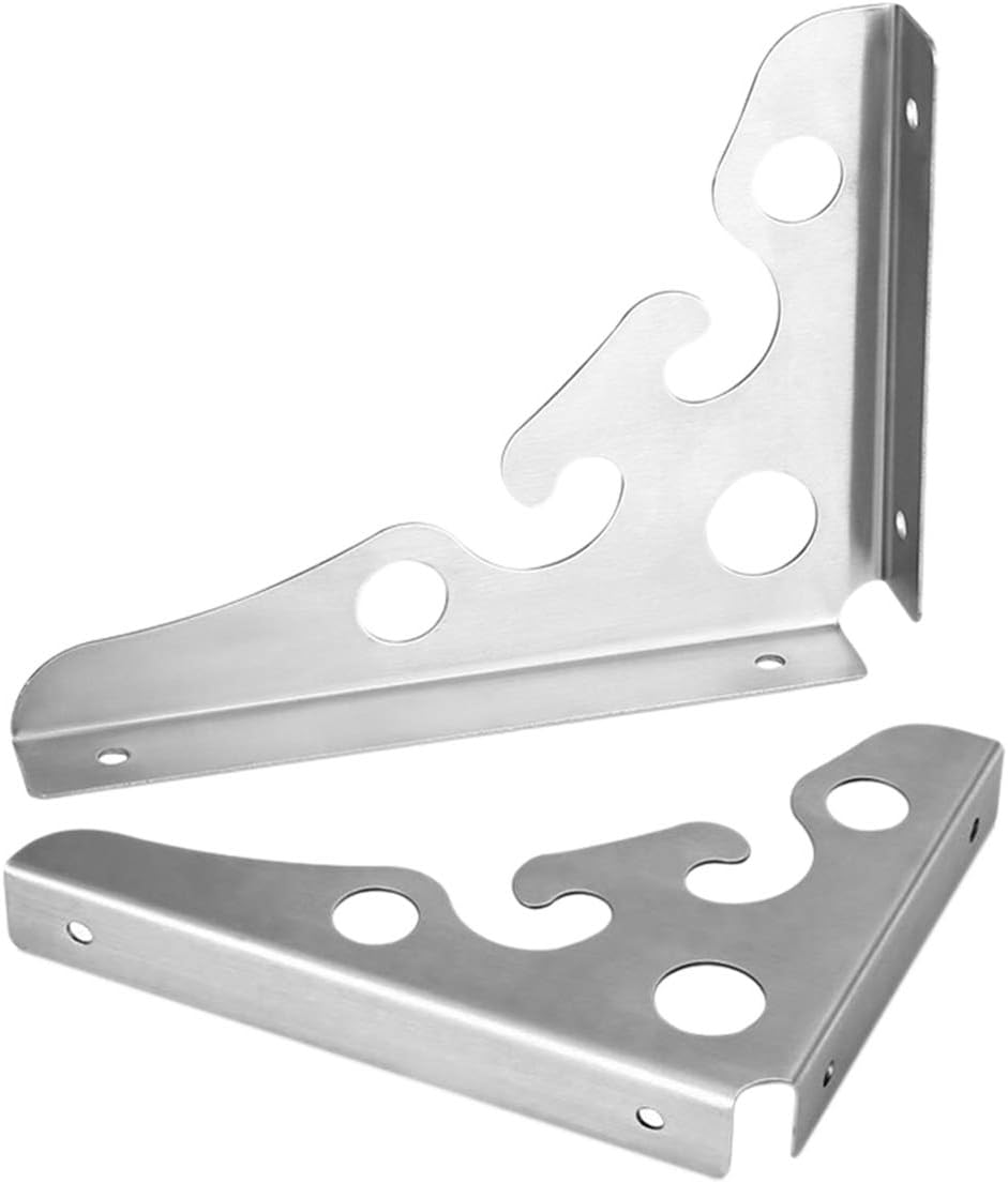 Amazon.com: Front and Back Installation Thick Stainless Steel Triangle ...