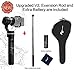 FeiyuTech G5( Upgraded V2) 3-Axis Stabilized Handheld Gimbal for Gopro HERO 6/5/4/3+/ 3, Yi Cam 4K, AEE Sports Cams,Including 1pcs Extra battery