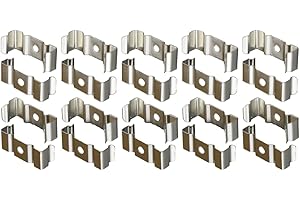 MUCH HOTTER T8 Led Light Clips Bracket Hanger for Integrated Tube Light Fixture, Nickel-plated Manganese Steel, for Hanging Connectors Integrated Tube Light Fixture & Led Shop Light Fixture,Pack of 20