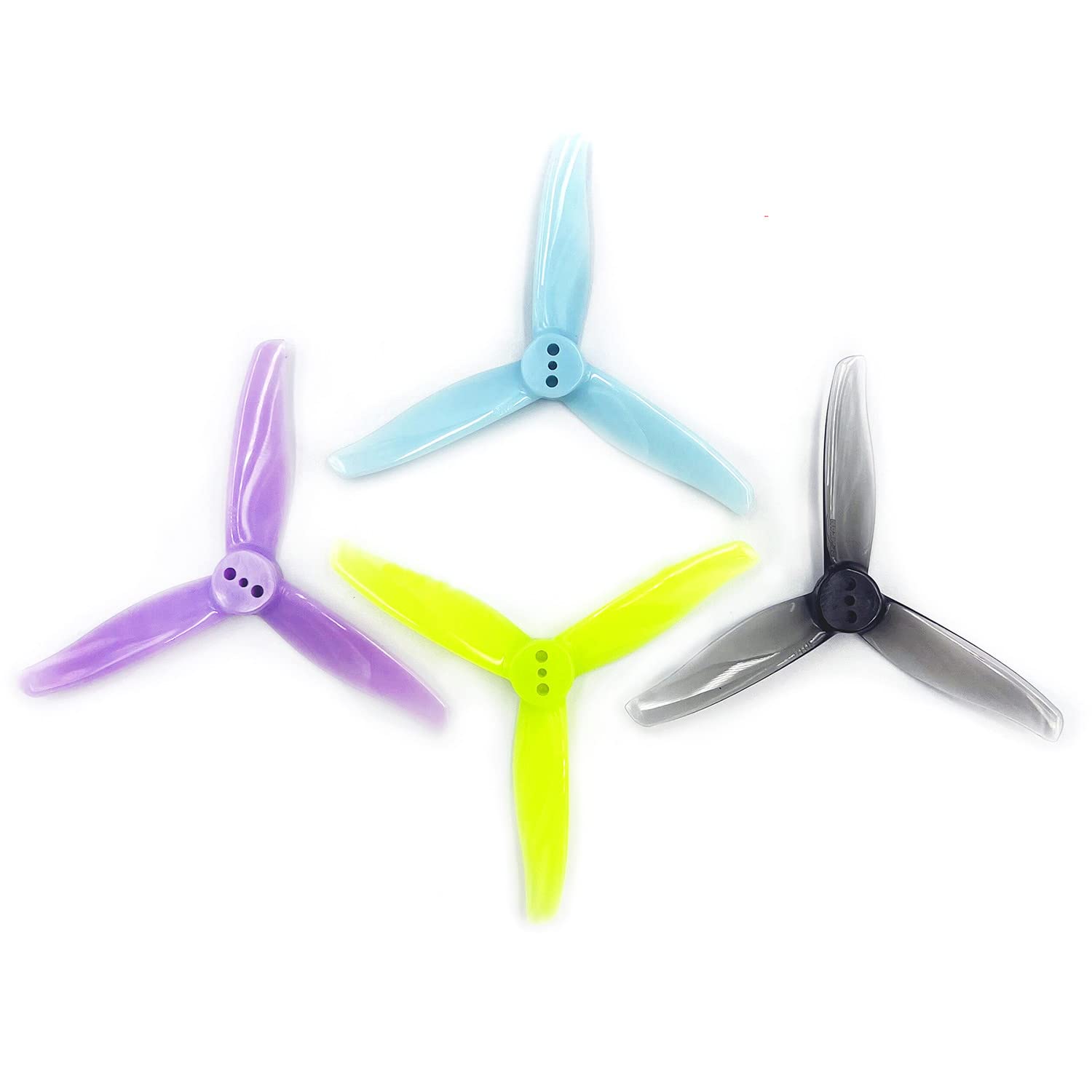 Photo 1 of 16pcs GEMFAN 3016 3inch Propeller 3-Blade Props1.5mm Hole for 1108~1303 Motor FPV Toothpick Multicolor Quadcopter