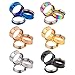 TOPBRIGHT Surgical Stainless Steel Double Flared Tunnels Expander Screw Ear Gauges Tunnels Plugs for Ear