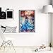 KOTWDQ 5d Diamond Painting Kits for Adults Kids Mermaid Full Drill Diamond dotz for Home Wall Decor 12x16inch(Canvas Size)